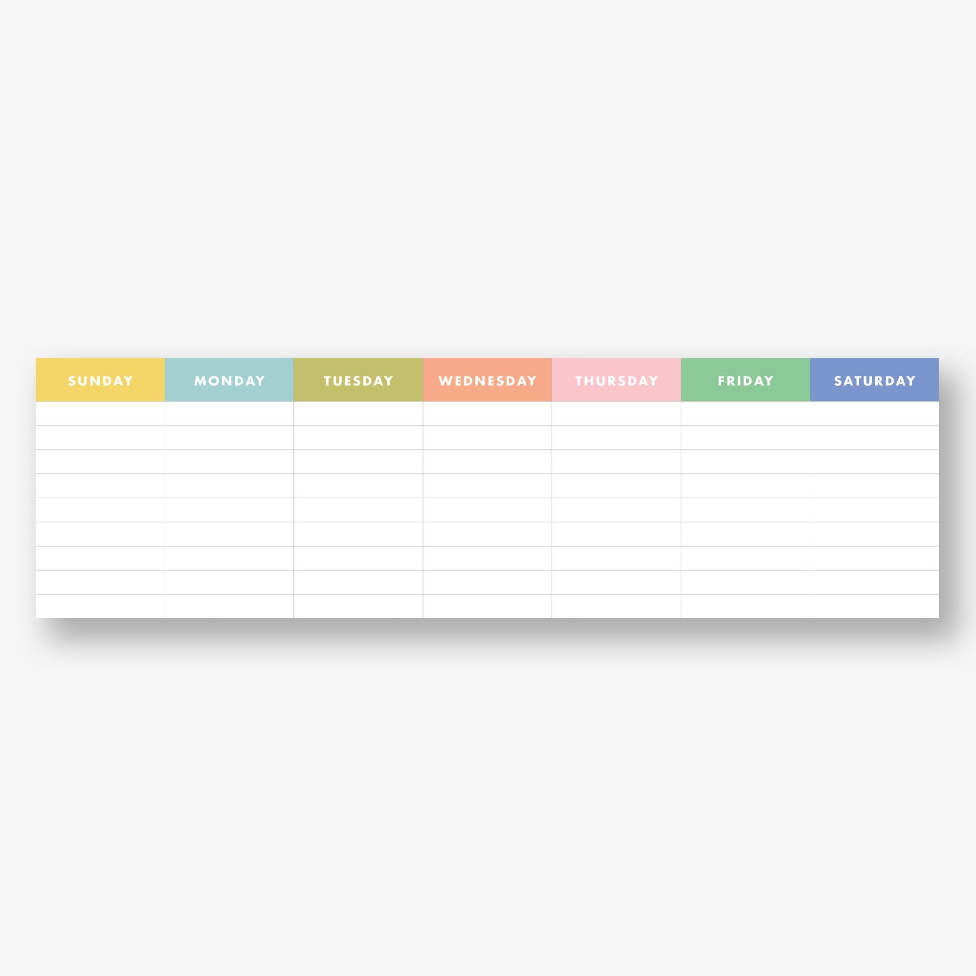 Colorblock Daily Long Personalized Post-It® Notes