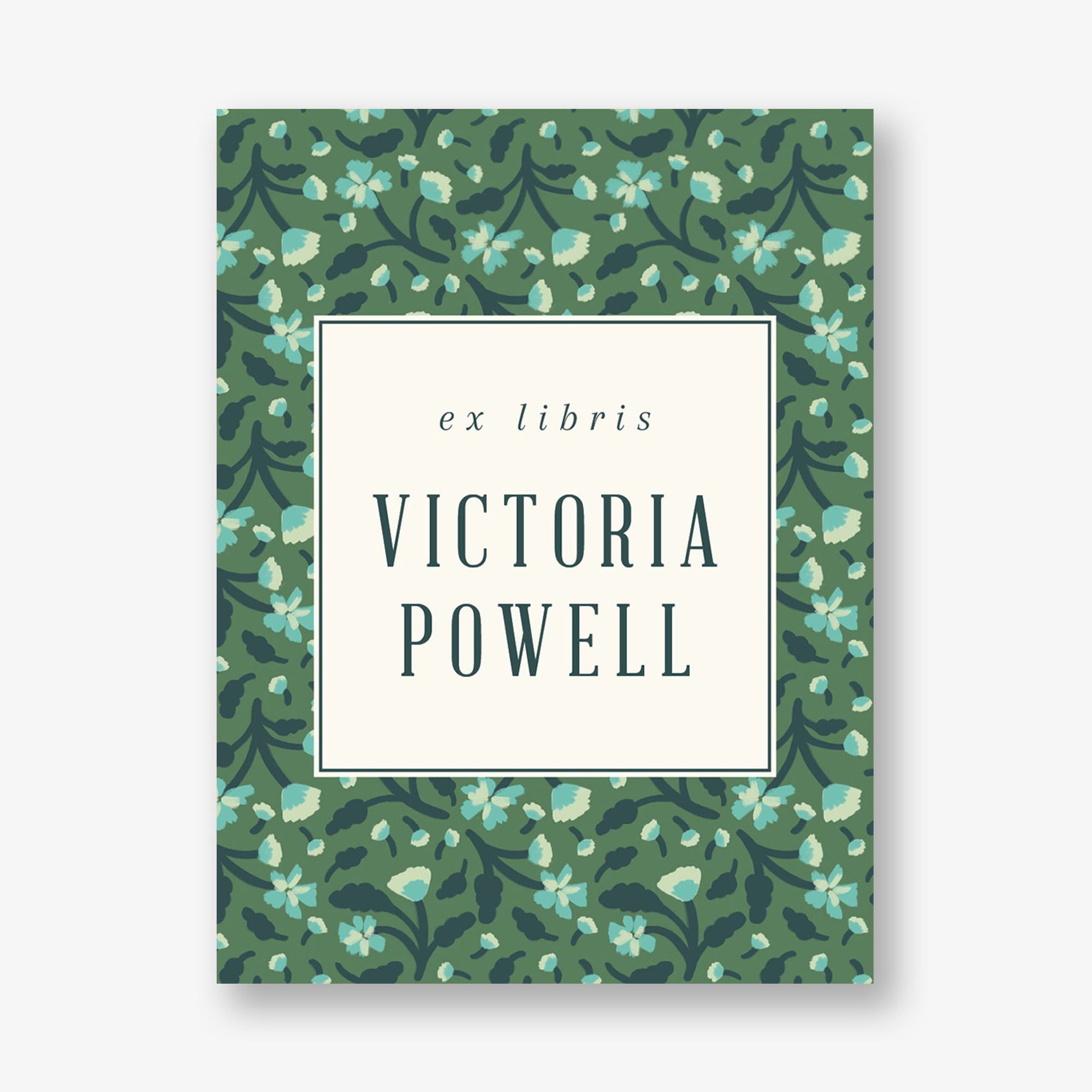 Scattered Stems Adhesive Bookplates