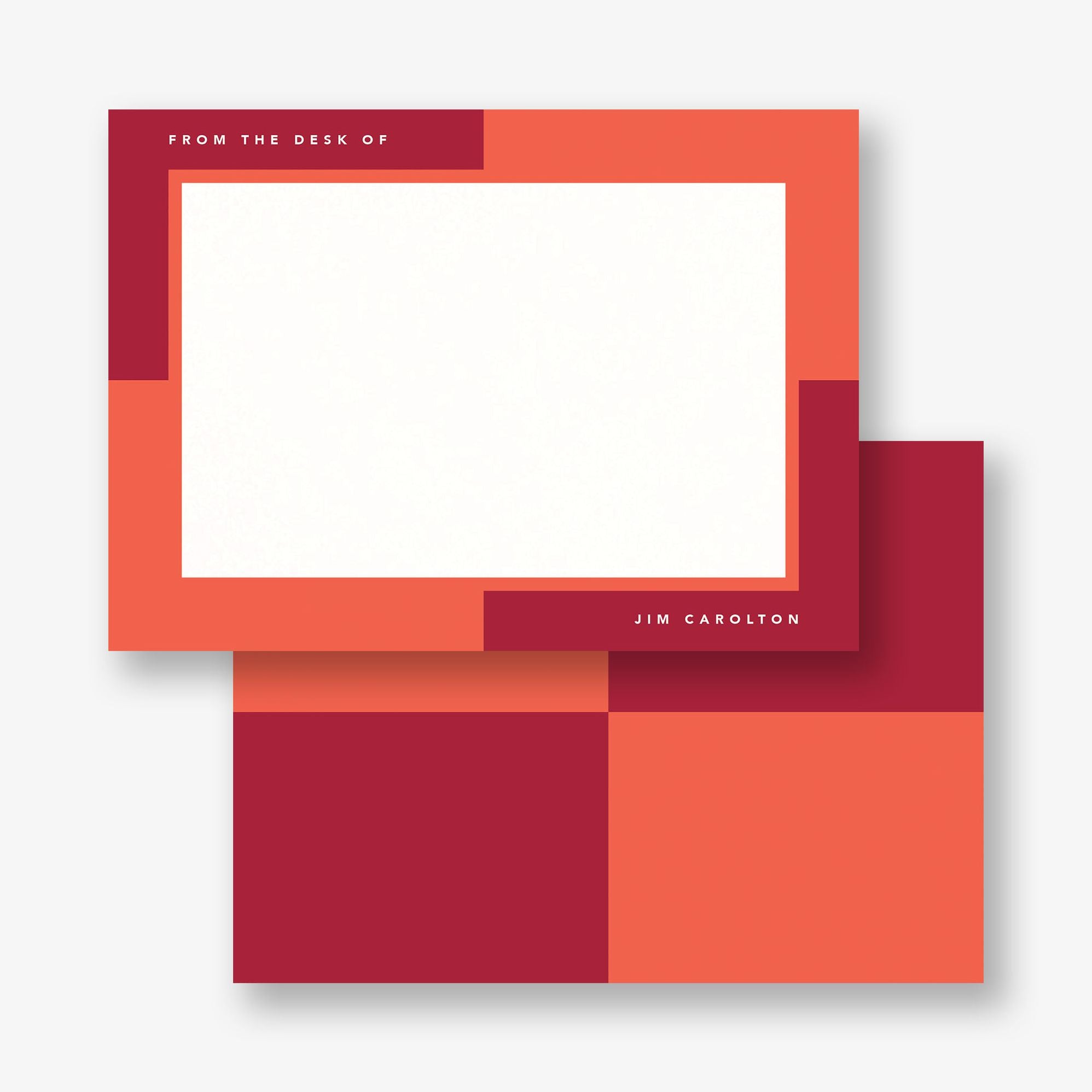 Colorblock Corners Stationery