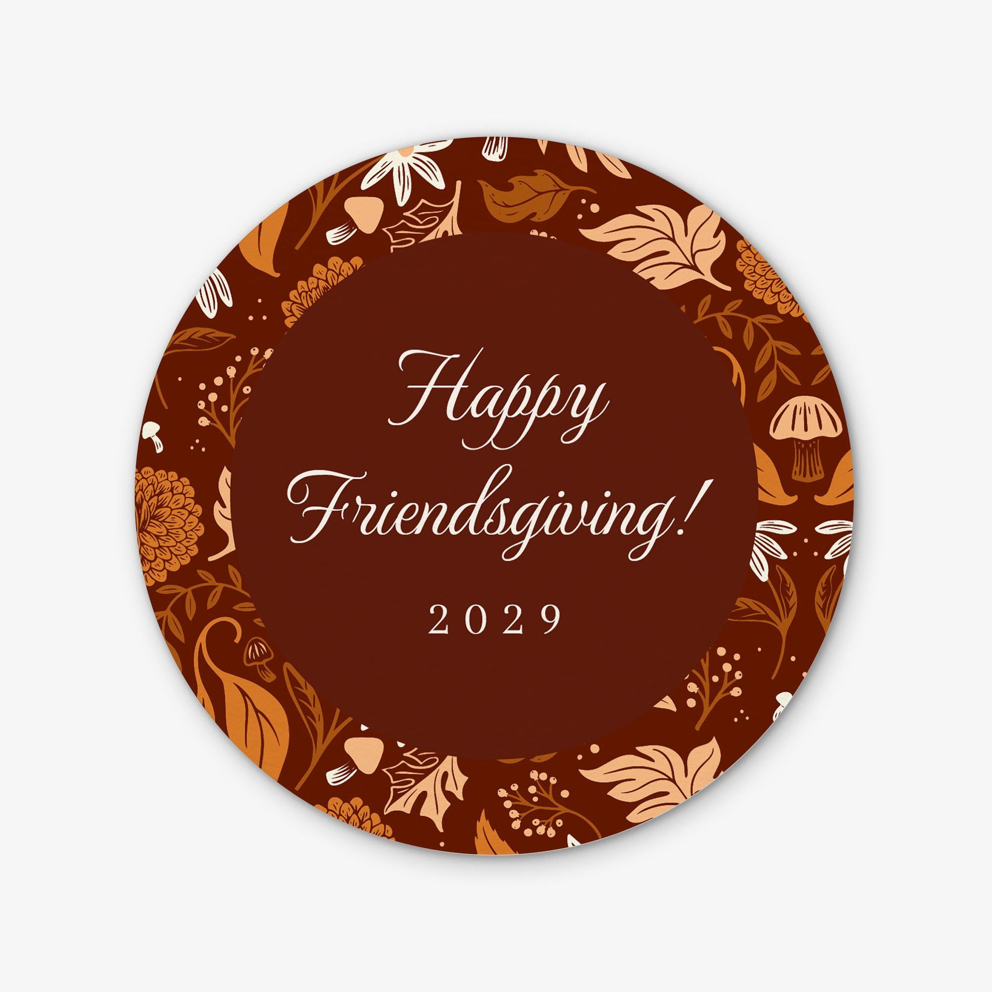 Festive Fall Round Custom Coasters