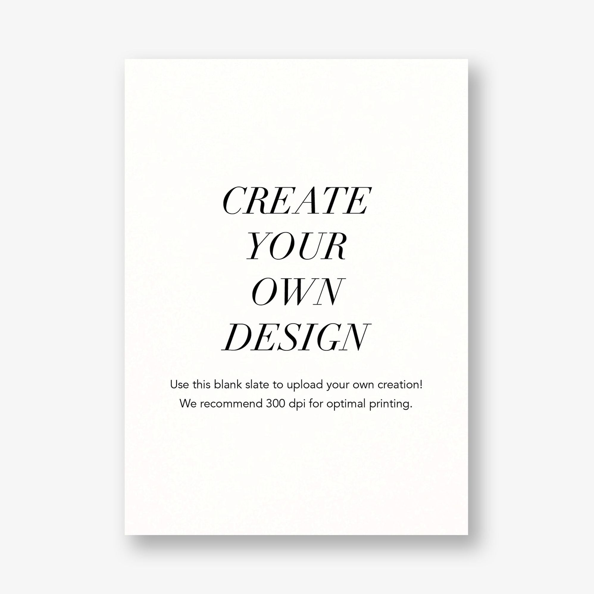 A6 Vertical Design - Upload Your Own