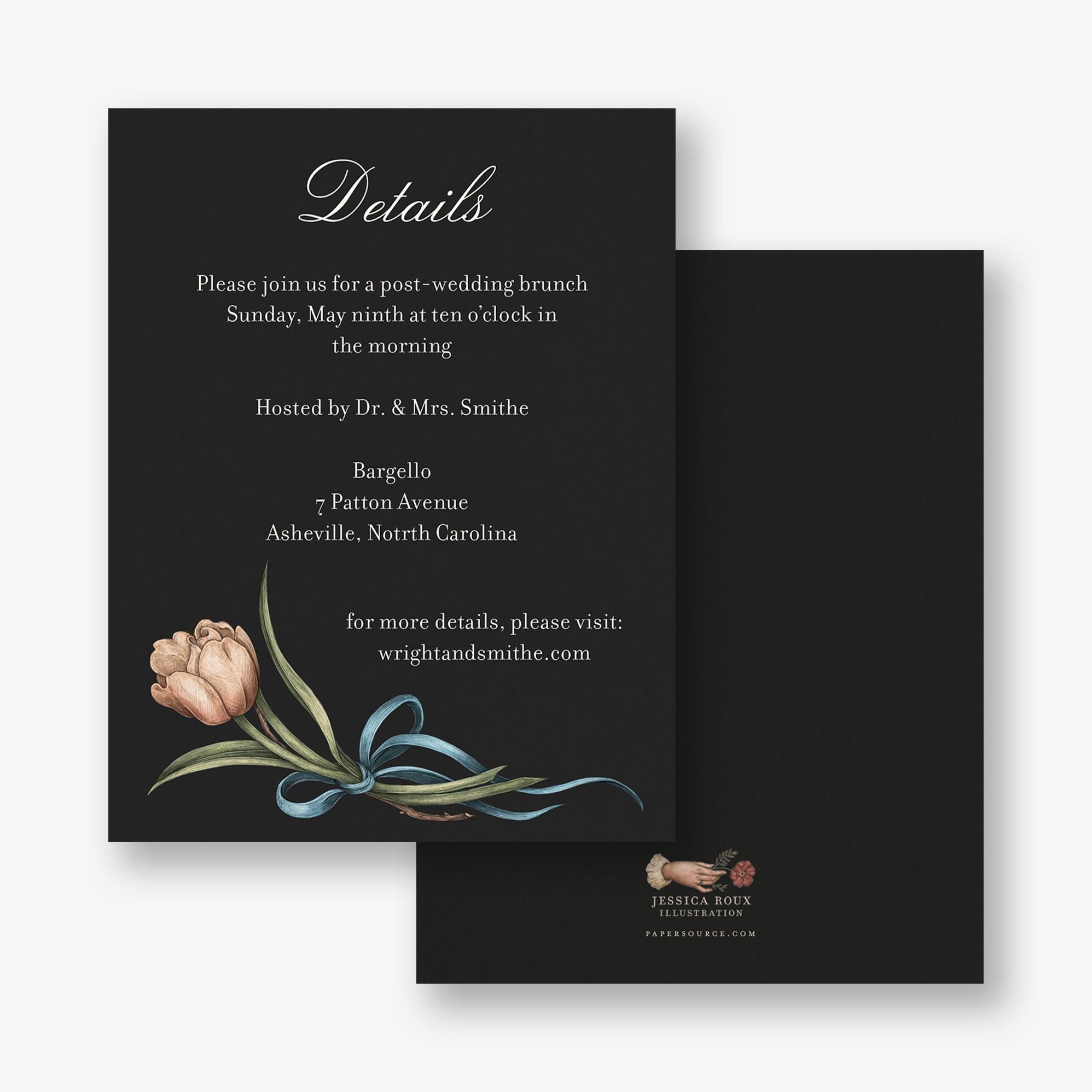 Spring Florals Information Card