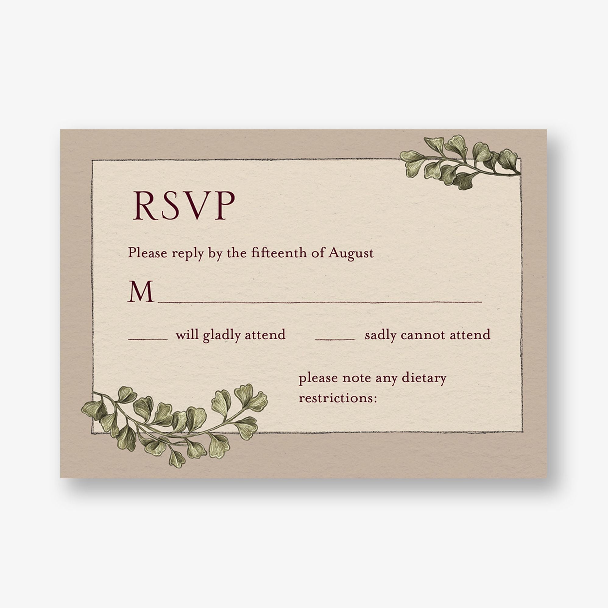 Moody Dahlias Response Card