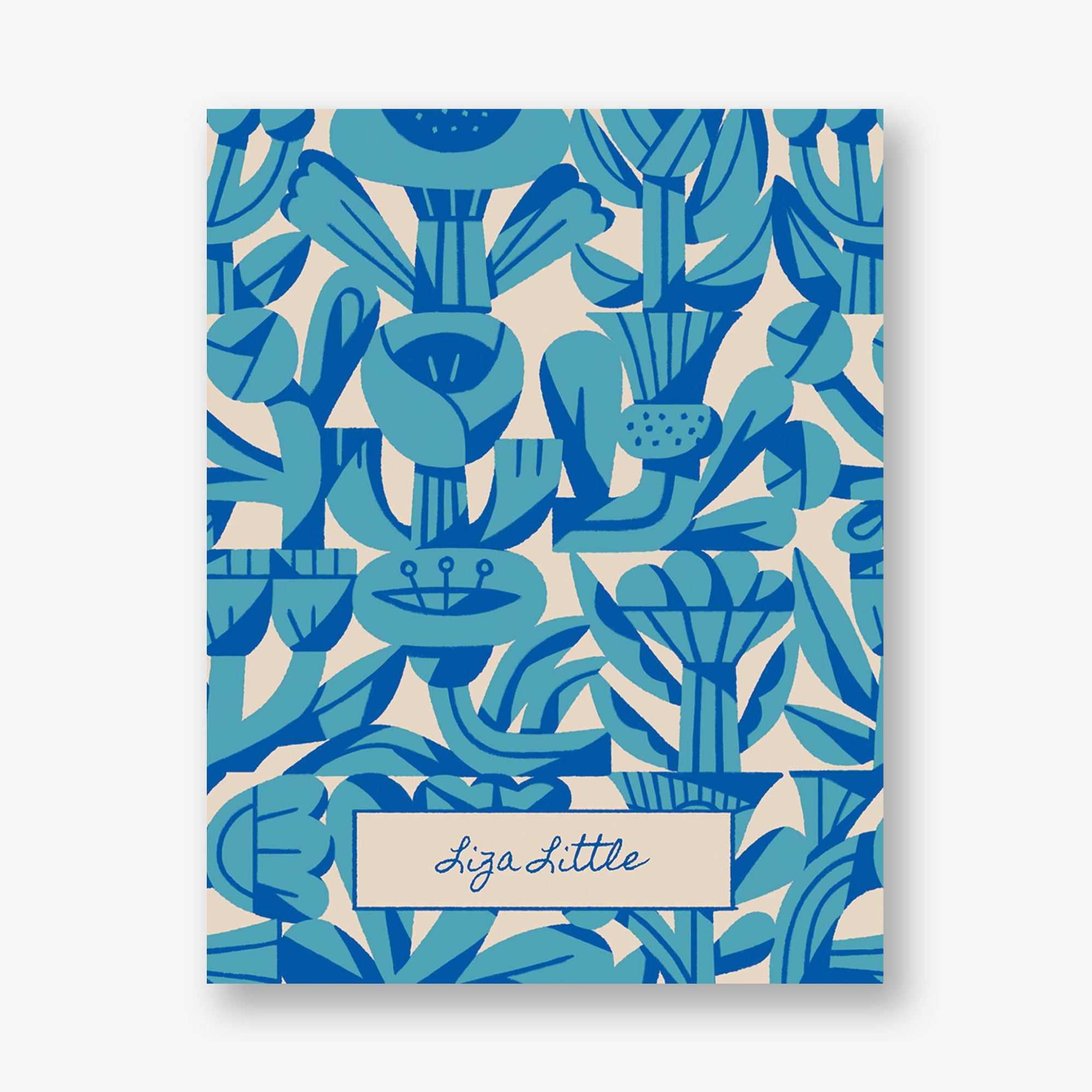 Flower Block Folded Stationery