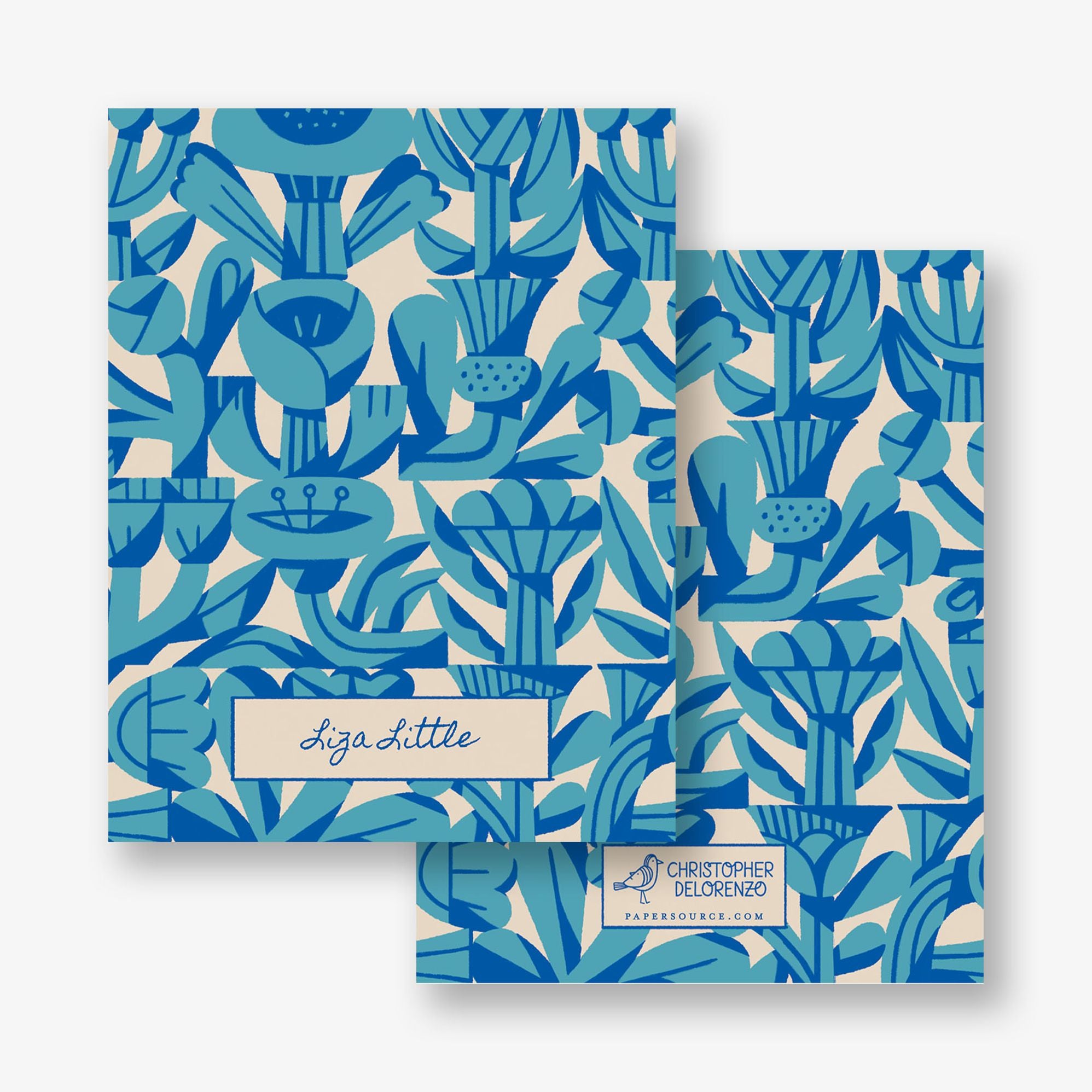 Flower Block Folded Stationery