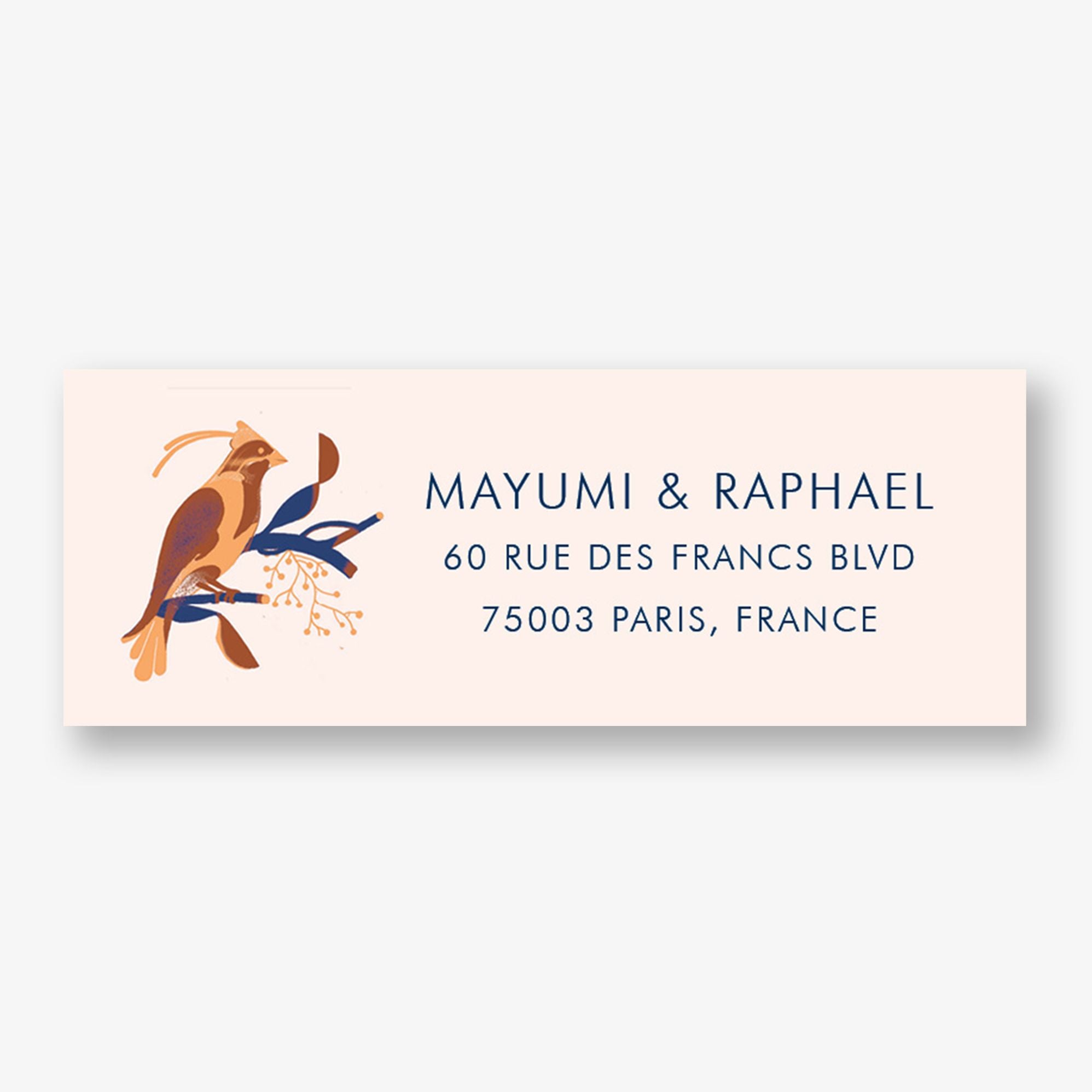 Aviary Return Address Label