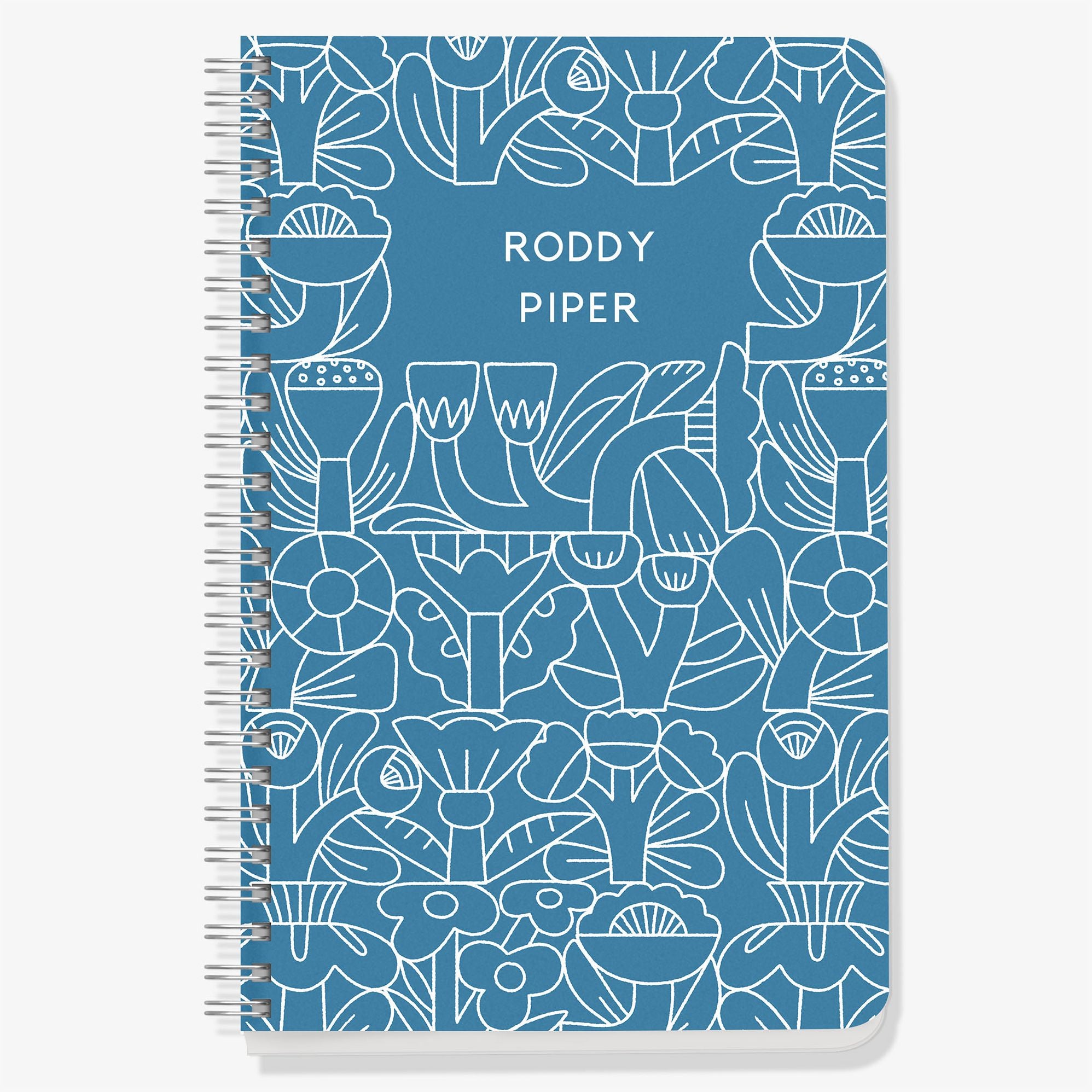 Flower Lines Custom Journal