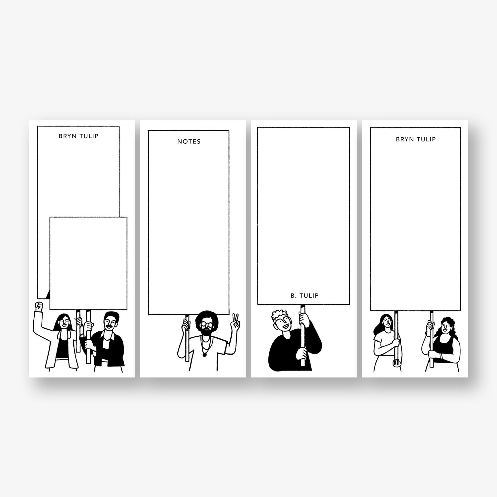 Sign Holders Personalized List Pad Set