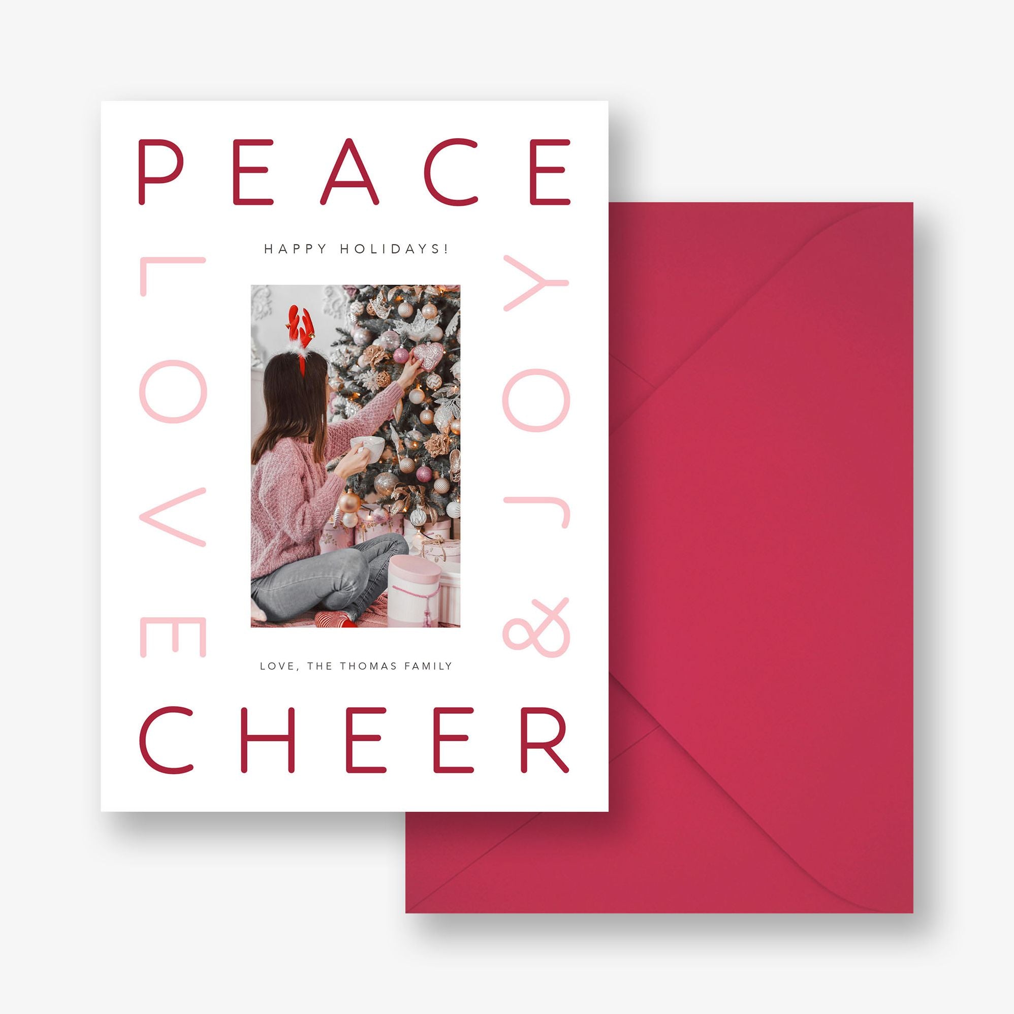 Modern Holiday Wishes Holiday Card