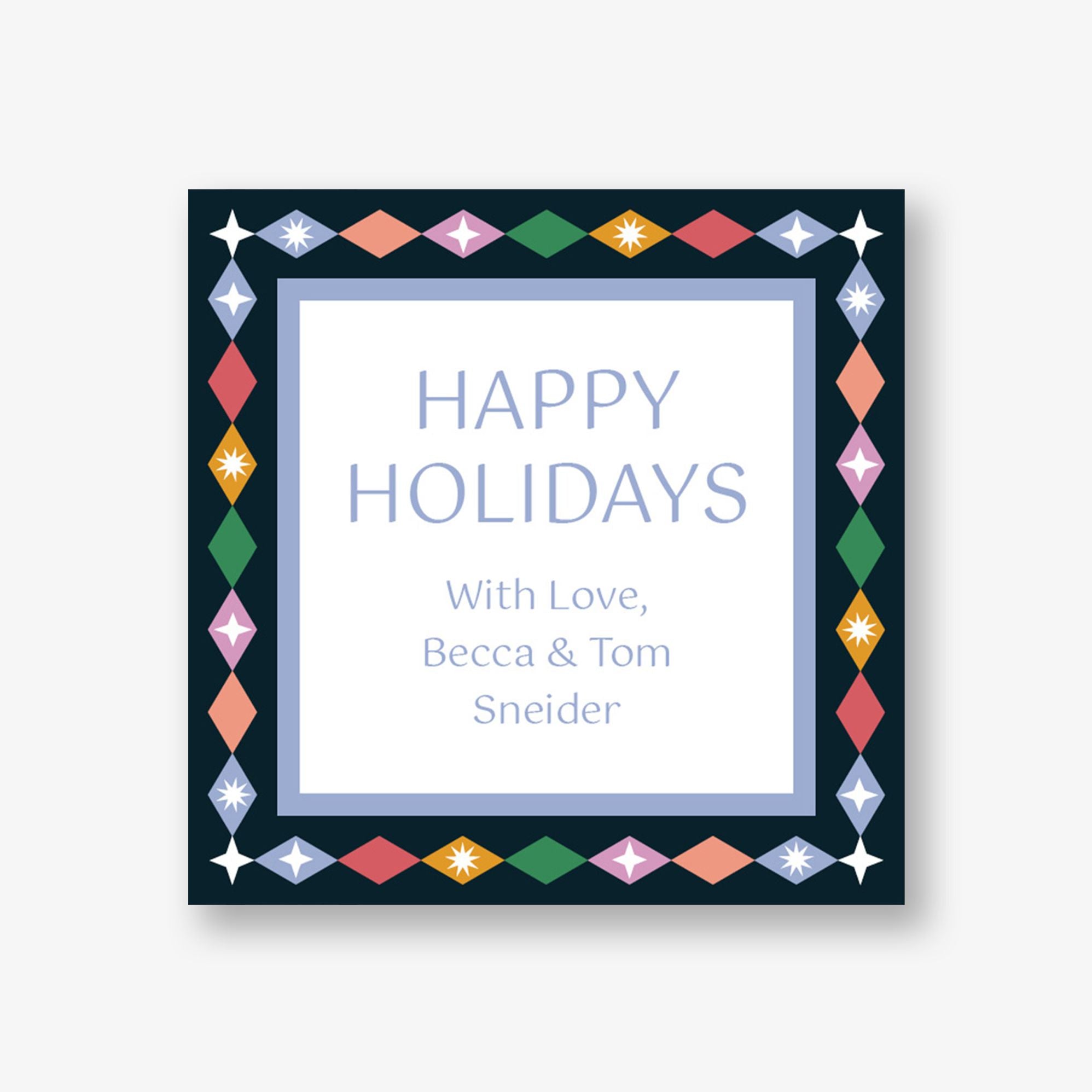 Retro Diamond Gift Tag