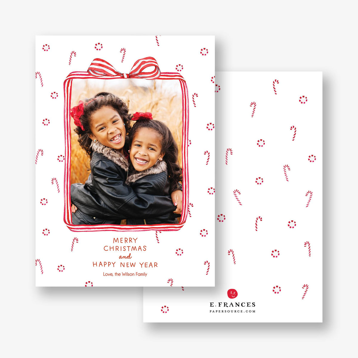 Peppermints Holiday Photo Card
