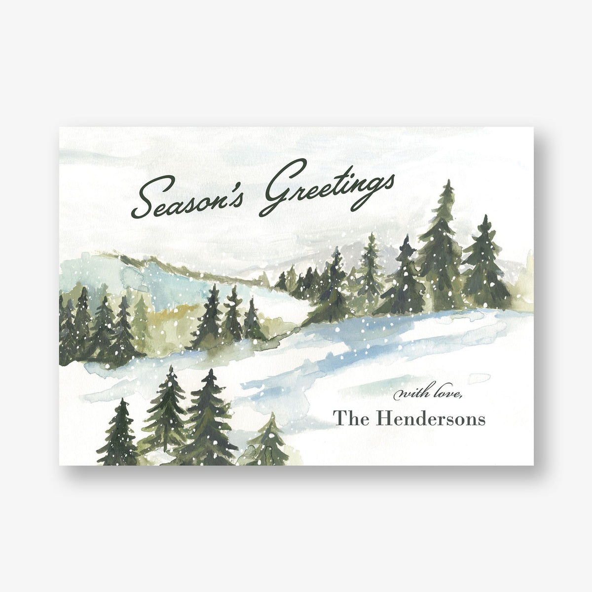 Winter Scene Holiday Card