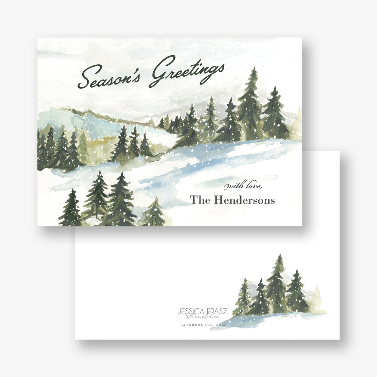 Winter Scene Holiday Card
