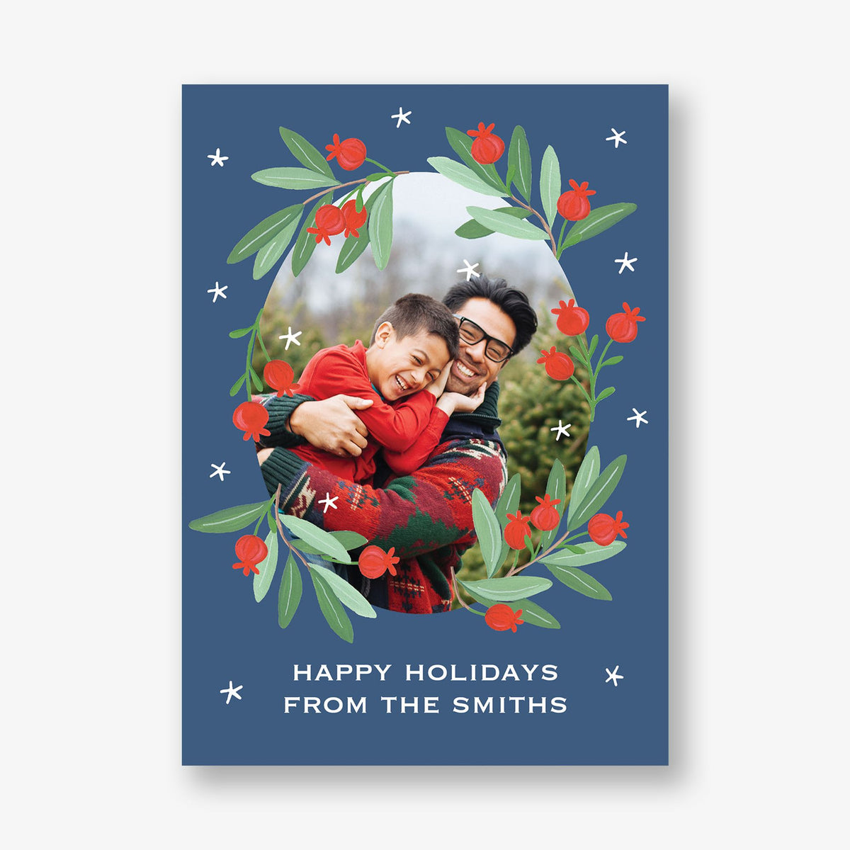 Pomegranate Holiday Photo Card