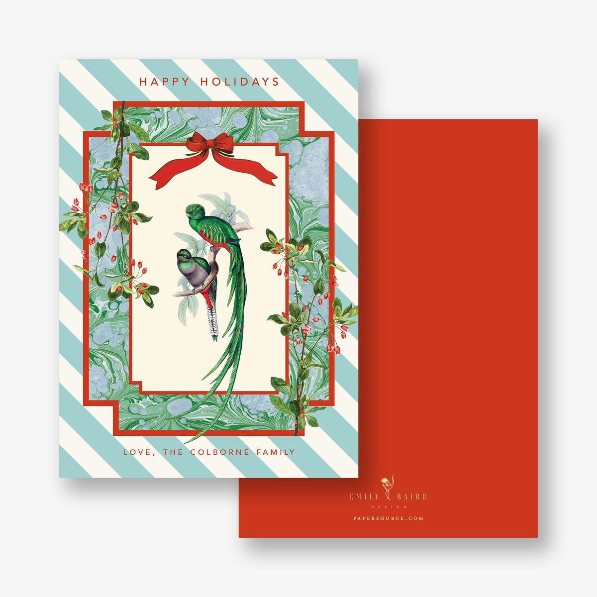 Mistletoe Majesty Holiday Card