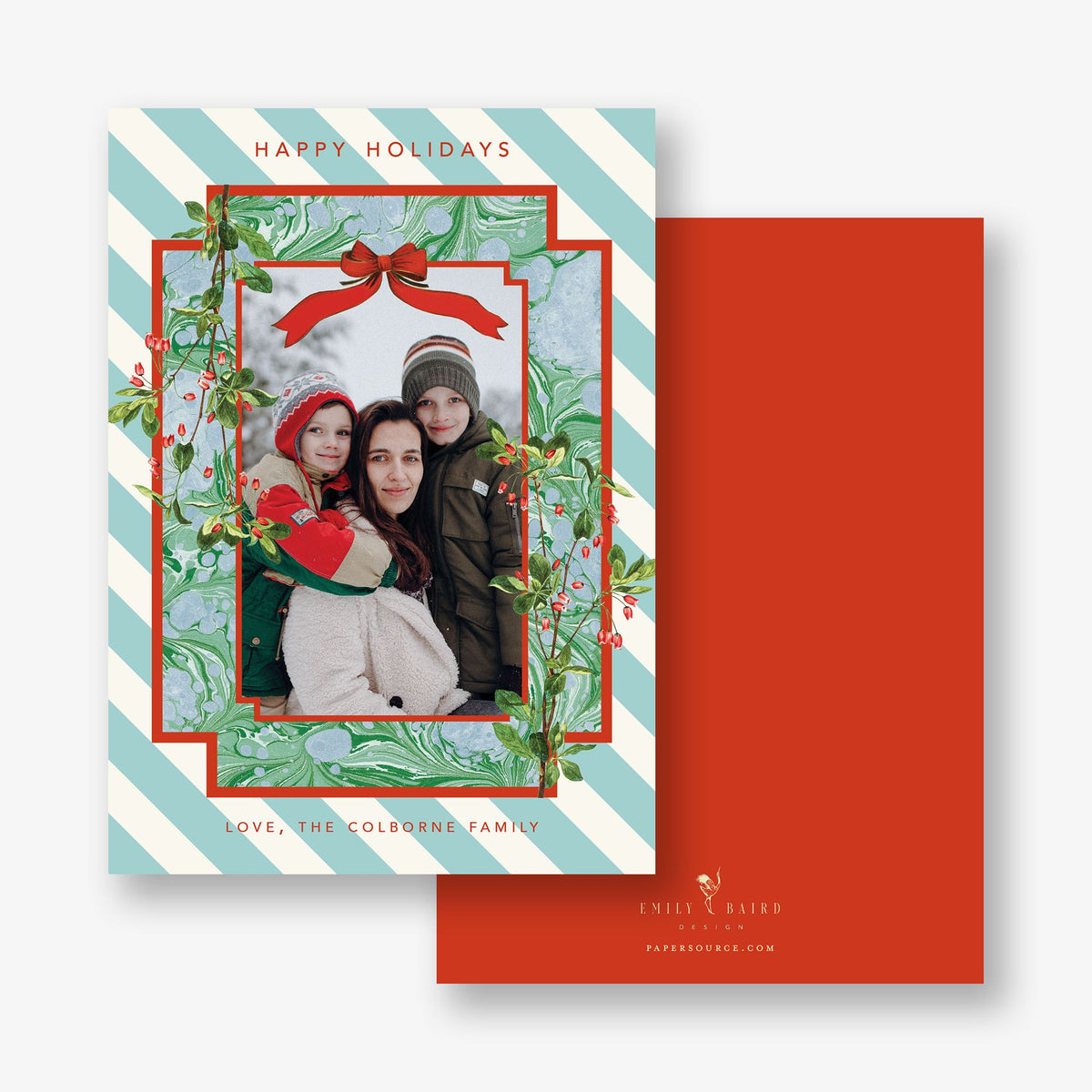 Mistletoe Majesty Holiday Photo Card