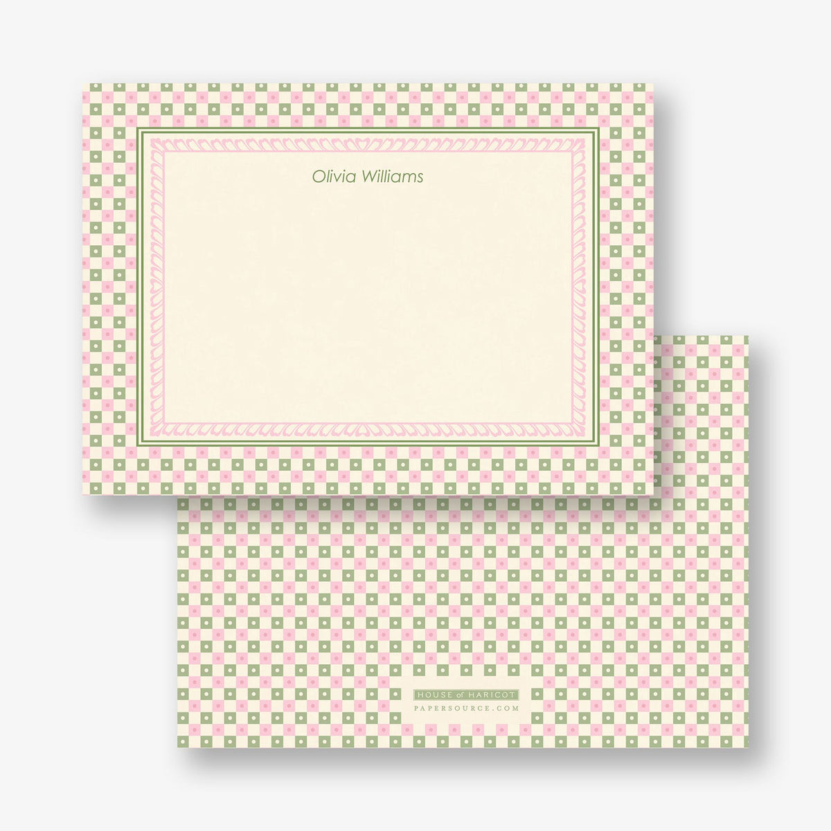 Country Gingham Stationery