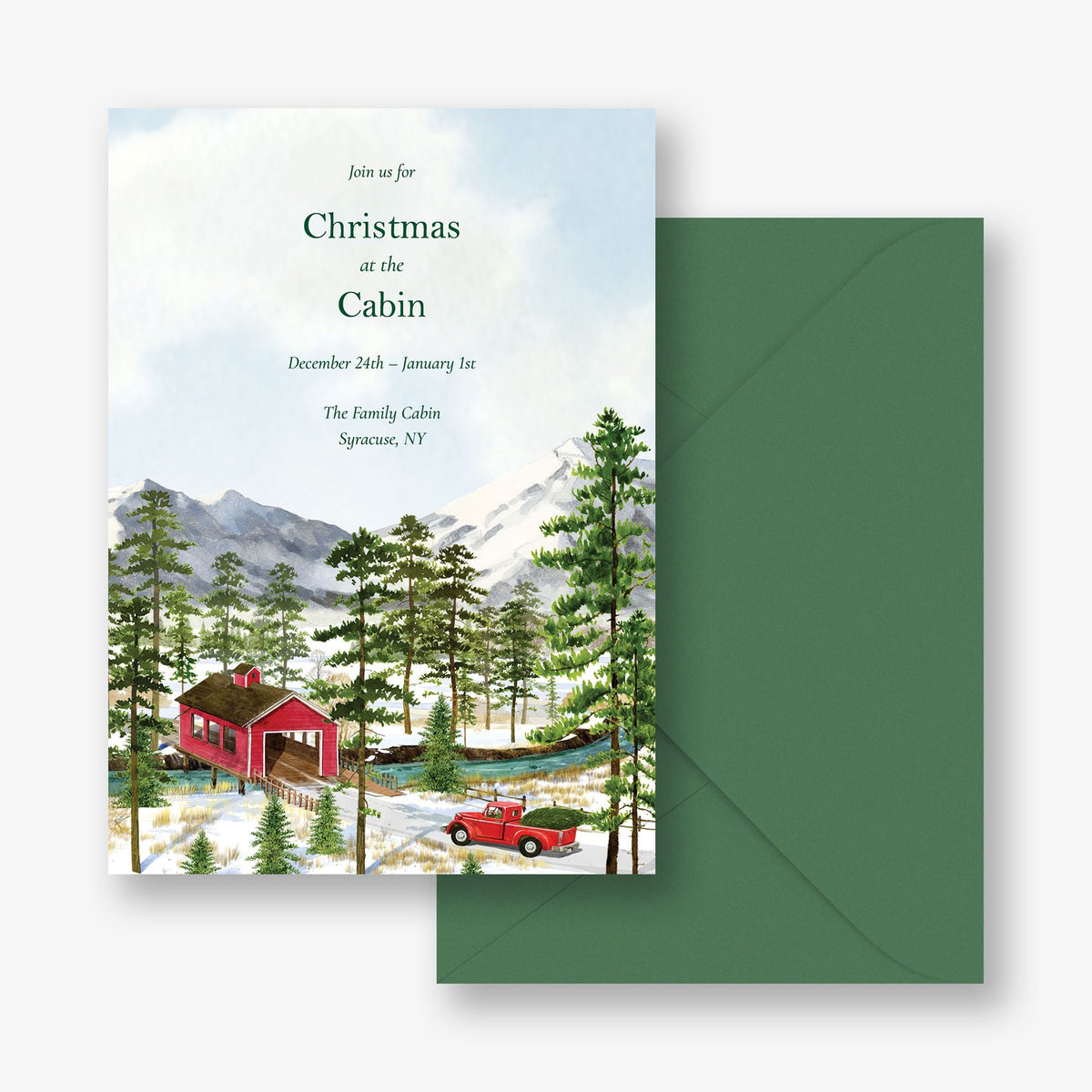 Christmas Farm Holiday Invitation