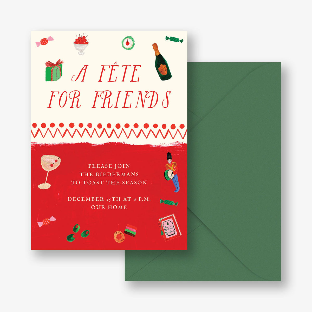 Season's Spread Holiday Invitation