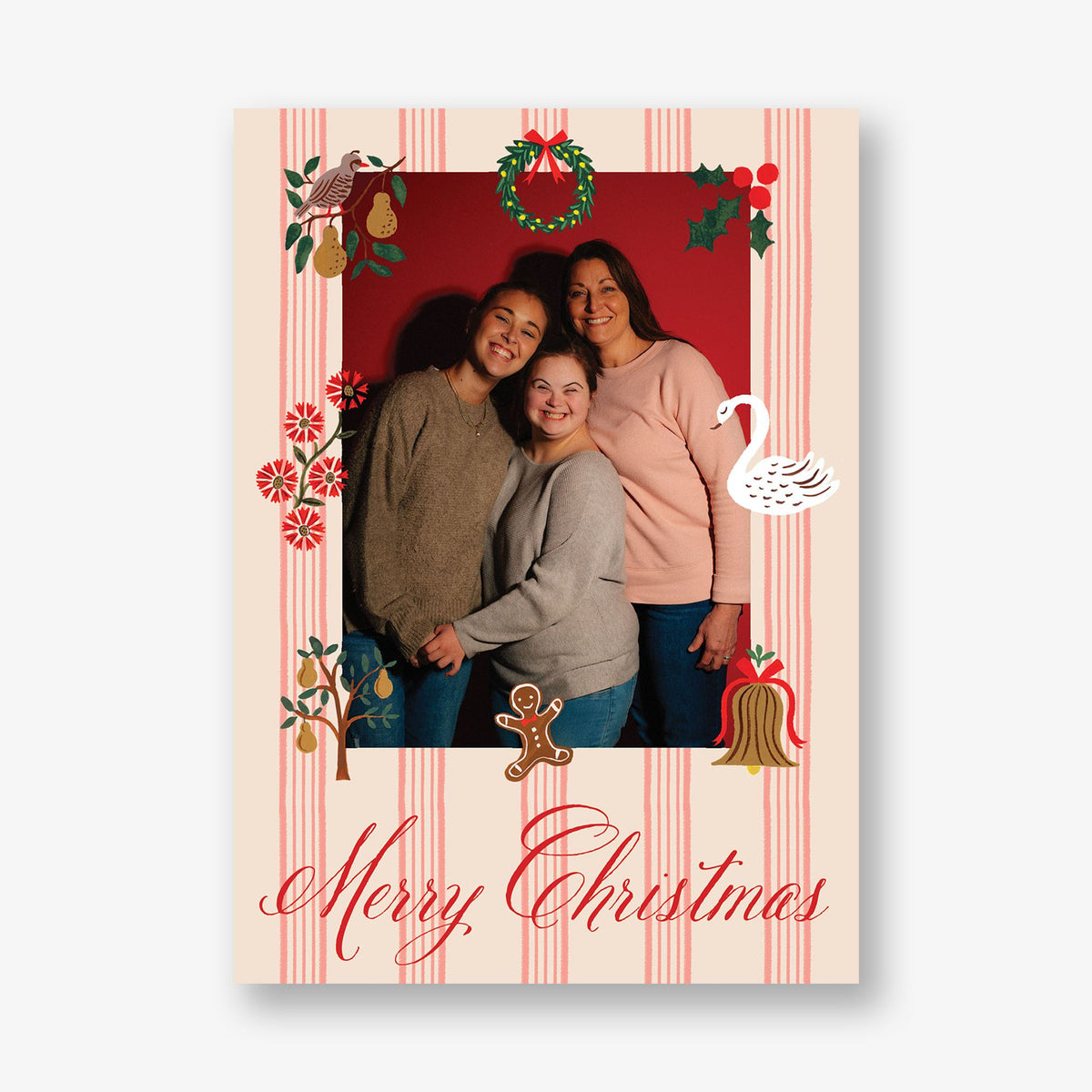 Yuletide Frame Holiday Photo Card
