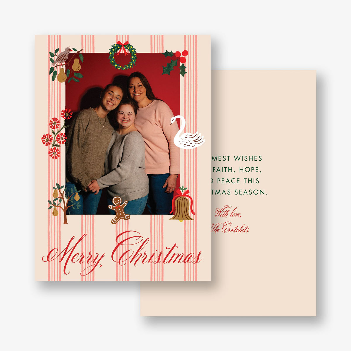 Yuletide Frame Holiday Photo Card