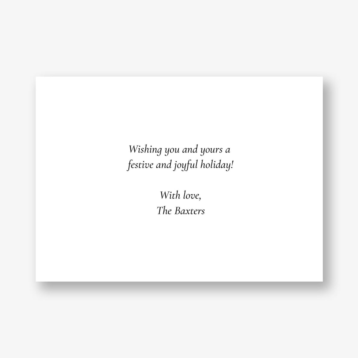 Forever in Print Holiday Photo Card