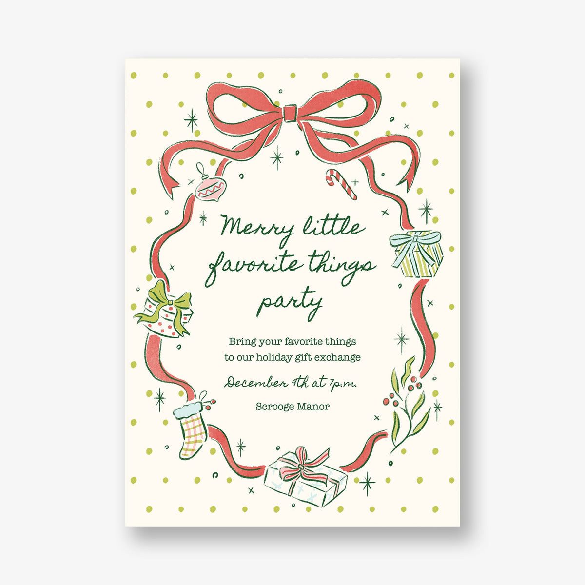 Merry Things Holiday Invitation