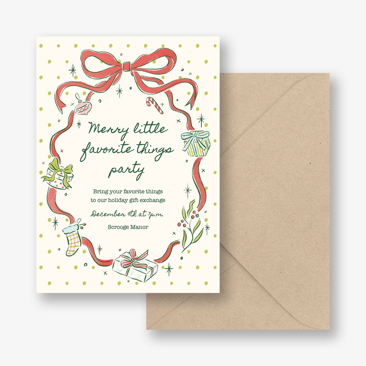 Merry Things Holiday Invitation