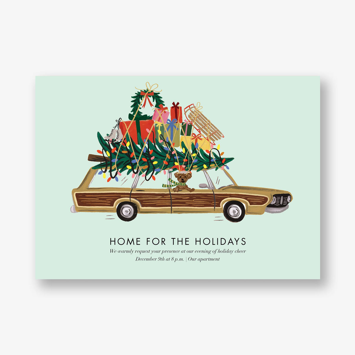Festive Cargo Holiday Invitation