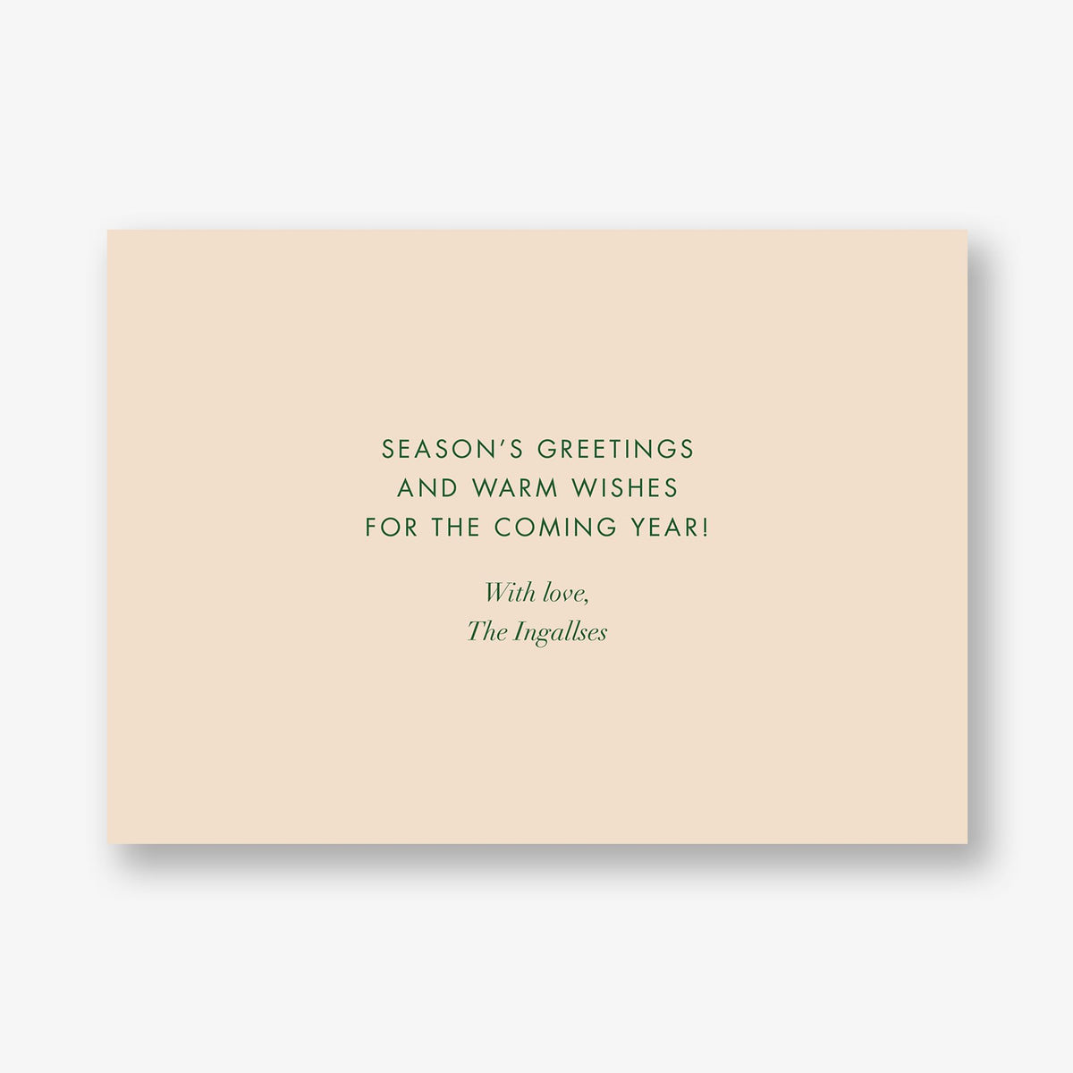 Pops of Poinsettia Foil Holiday Photo Card