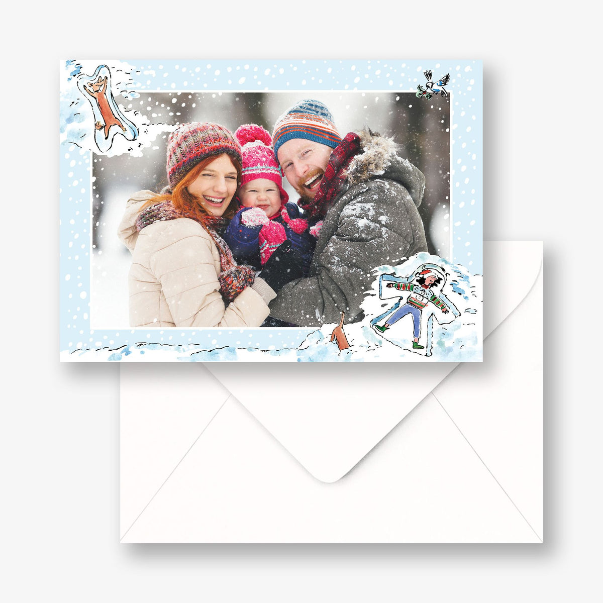 Snow Angel Holiday Photo Card