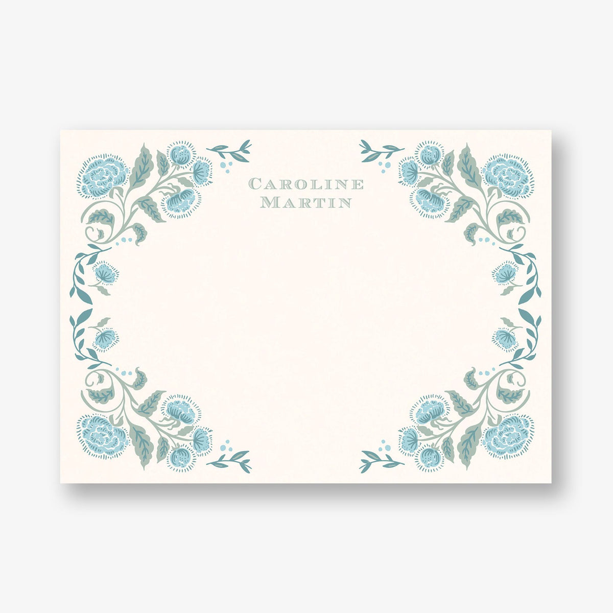 Brocade Floral Stationery