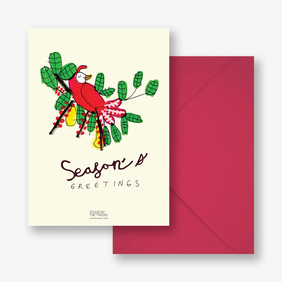 Cheery Cardinal Holiday Photo Card