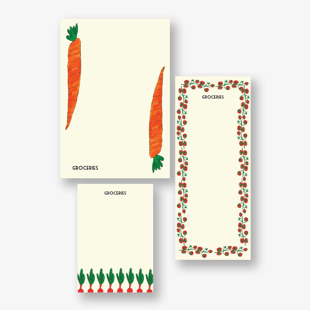Fresh Veg Personalized Mixed Notepad Set