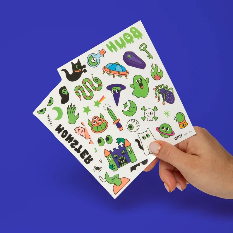 TEMPORARY TATOOS - GLOW IN THE DARK