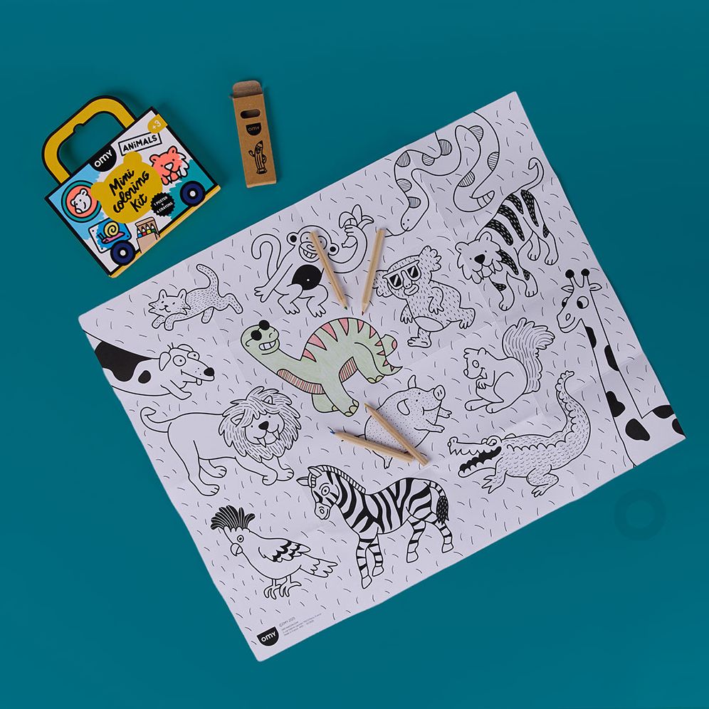 Mini coloring Kit Animals