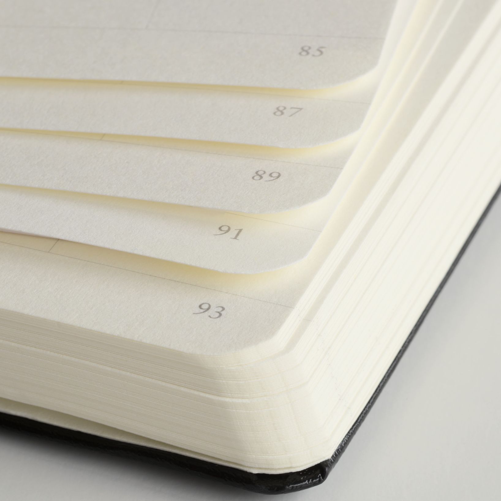 Leuchtturm Black Unlined Hardcover Medium Notebook
