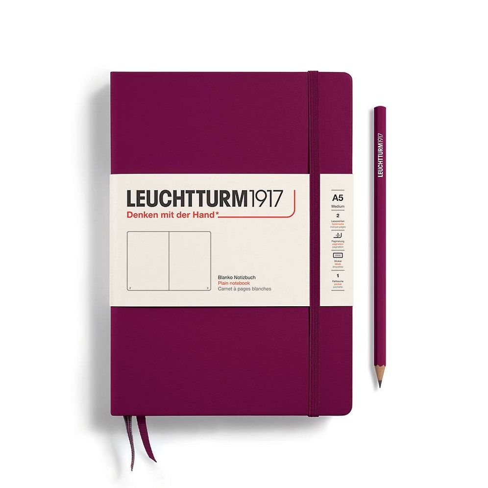 Leuchtturm1917 Port Red Medium Plain Journal | Paper Source