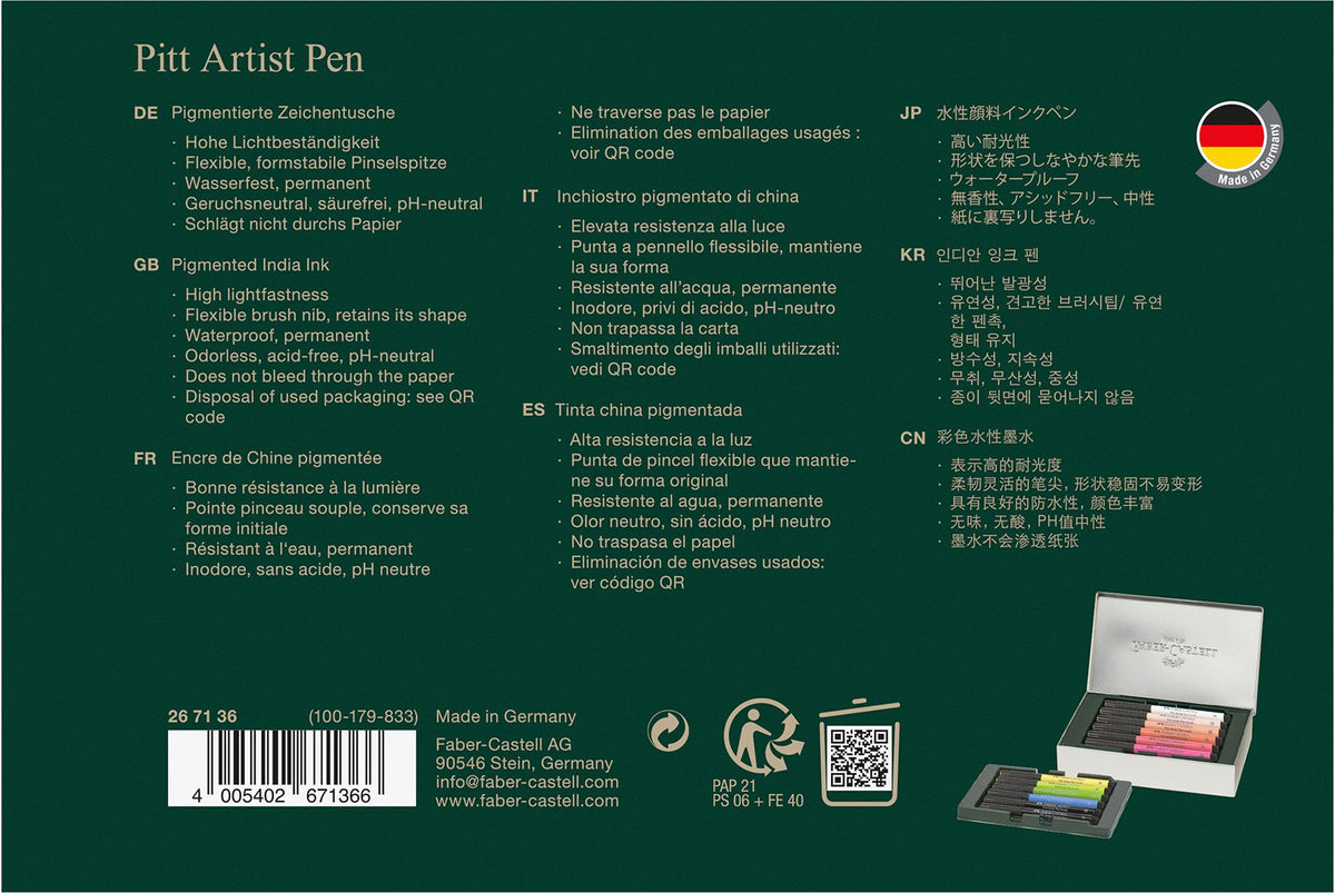 Pitt Artist Pen Limited Edition City Collection - Paris