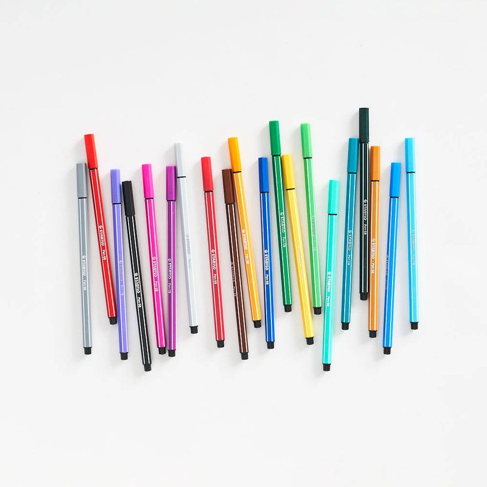 STABILO PEN 68 FIBER-TIP PEN - 20 PIECE WALLET