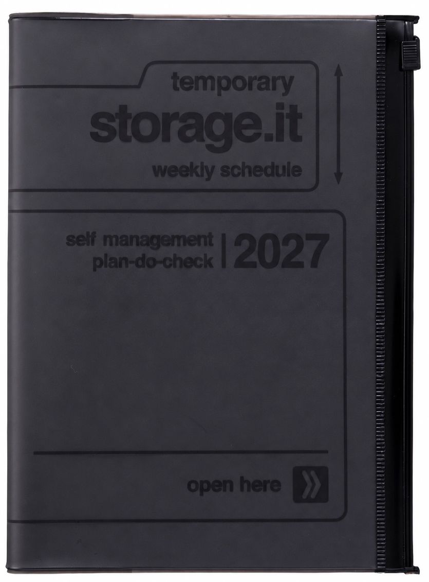 2027 Marks Black B6 Weekly Left Weekly Desk Planner