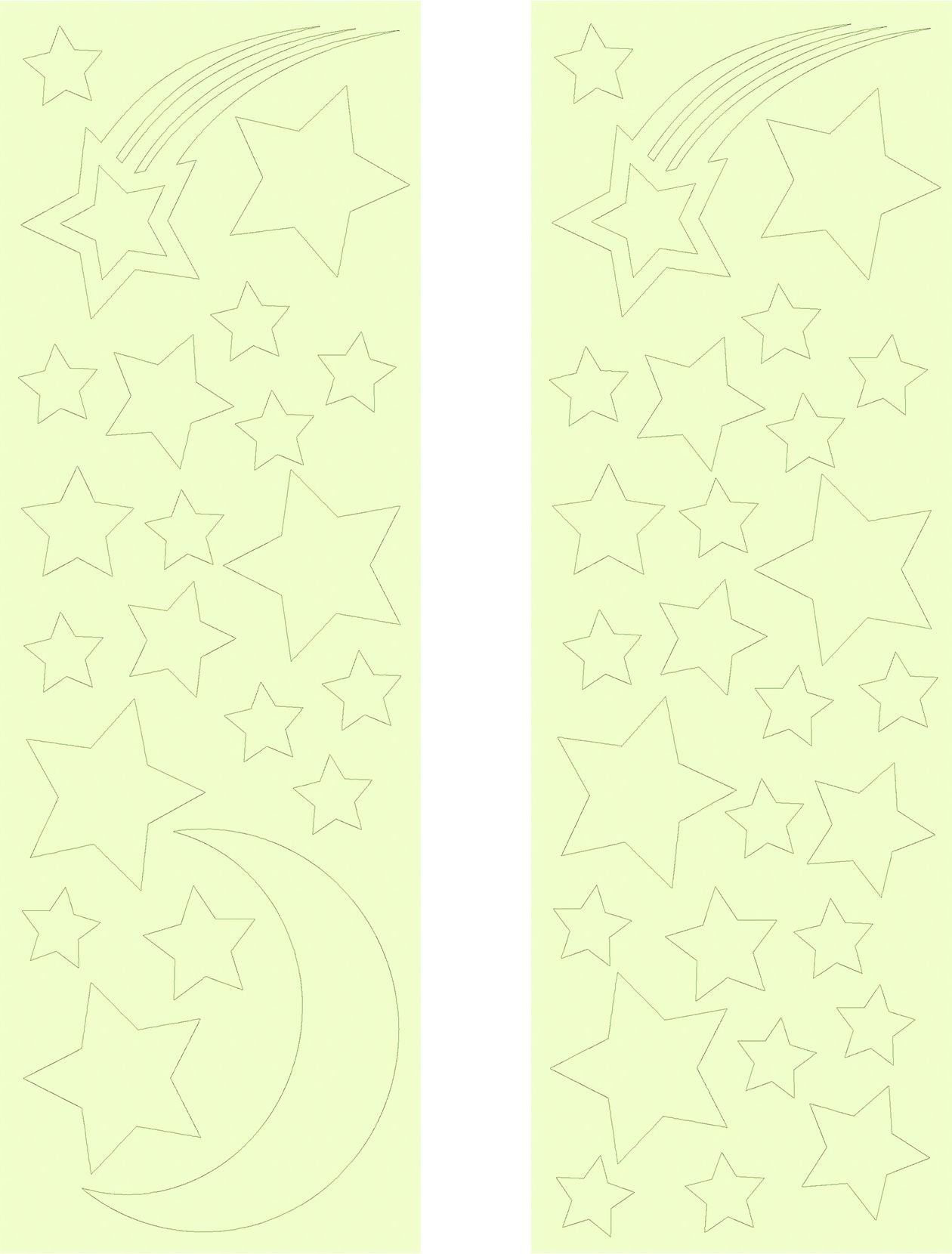 GLOPLAY Glow-in-the-dark stickers Starry Night