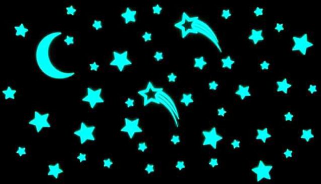 GLOPLAY Glow-in-the-dark stickers Starry Night