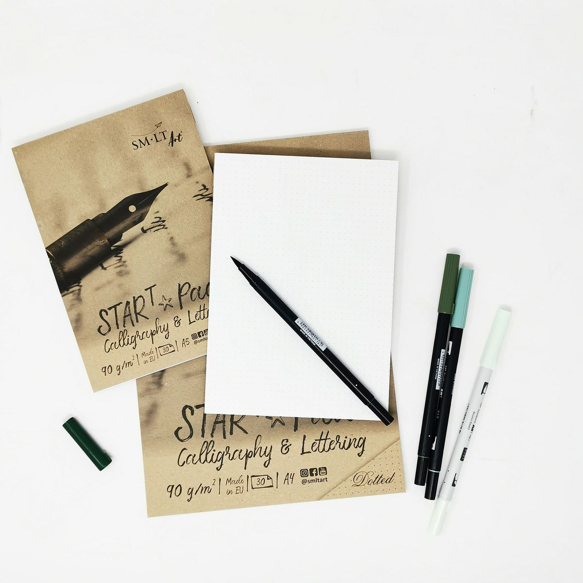 Start Pad for Calligraphy Spiral A4