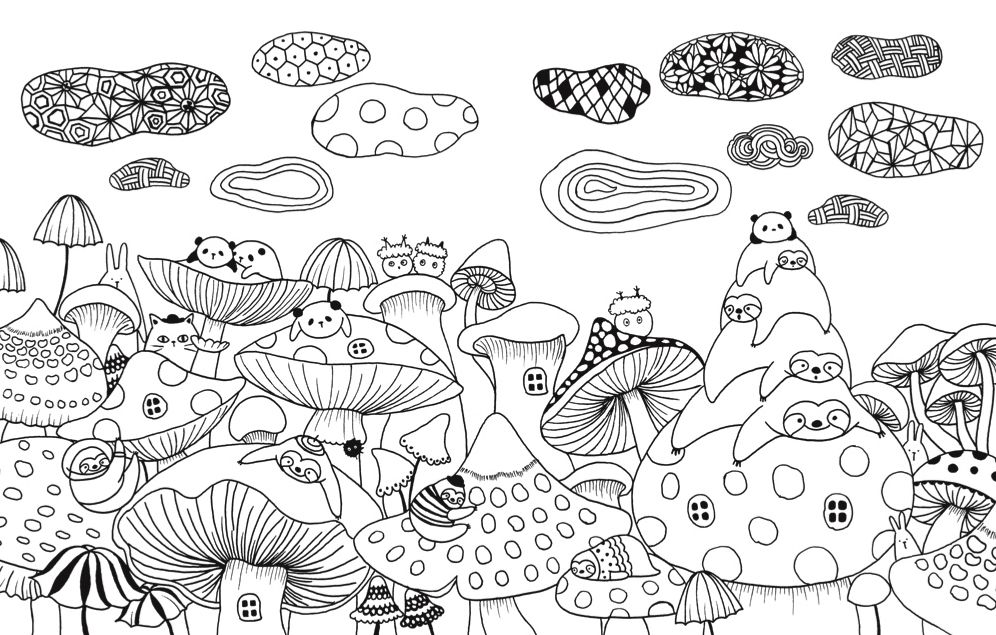 A Million Sloths: Super Cute Creatures to Color