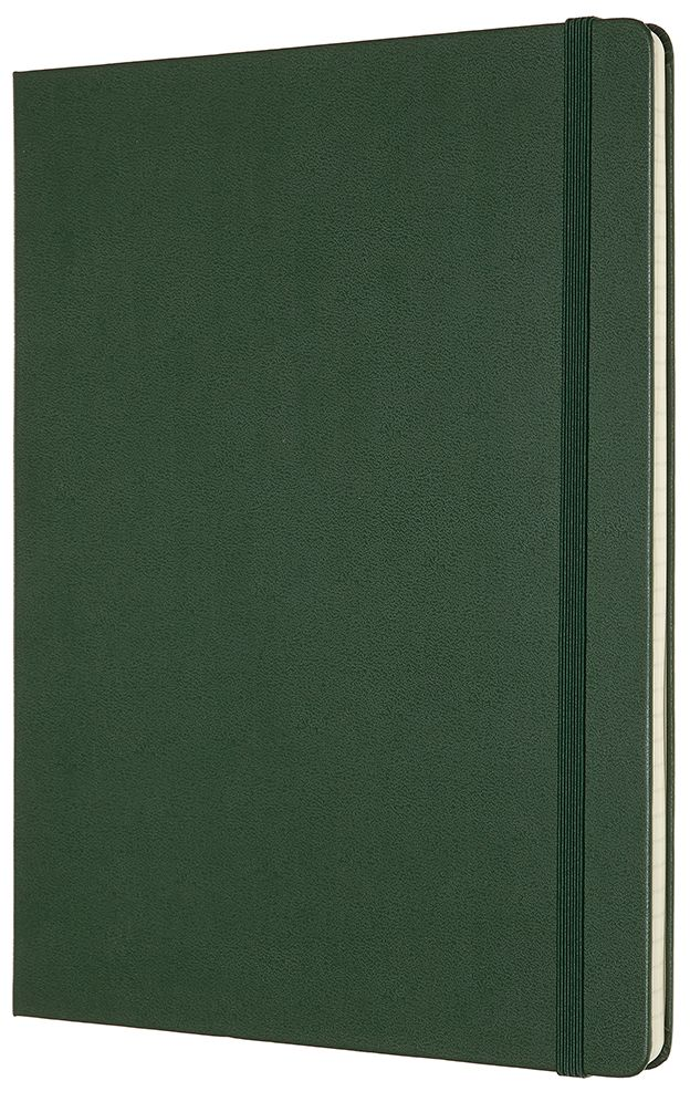 Moleskine Notebook, Extra Large, Ruled, Myrtle Green, Hard Cover (7.5 x 9.75)
