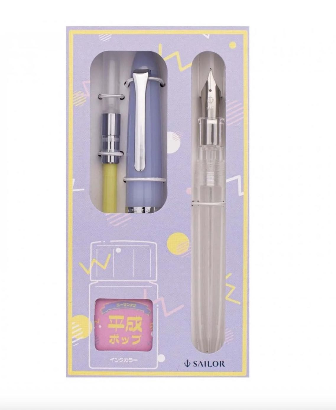 Sailor Profit Jr. Heisei Pop fountain pen and ink bottle set