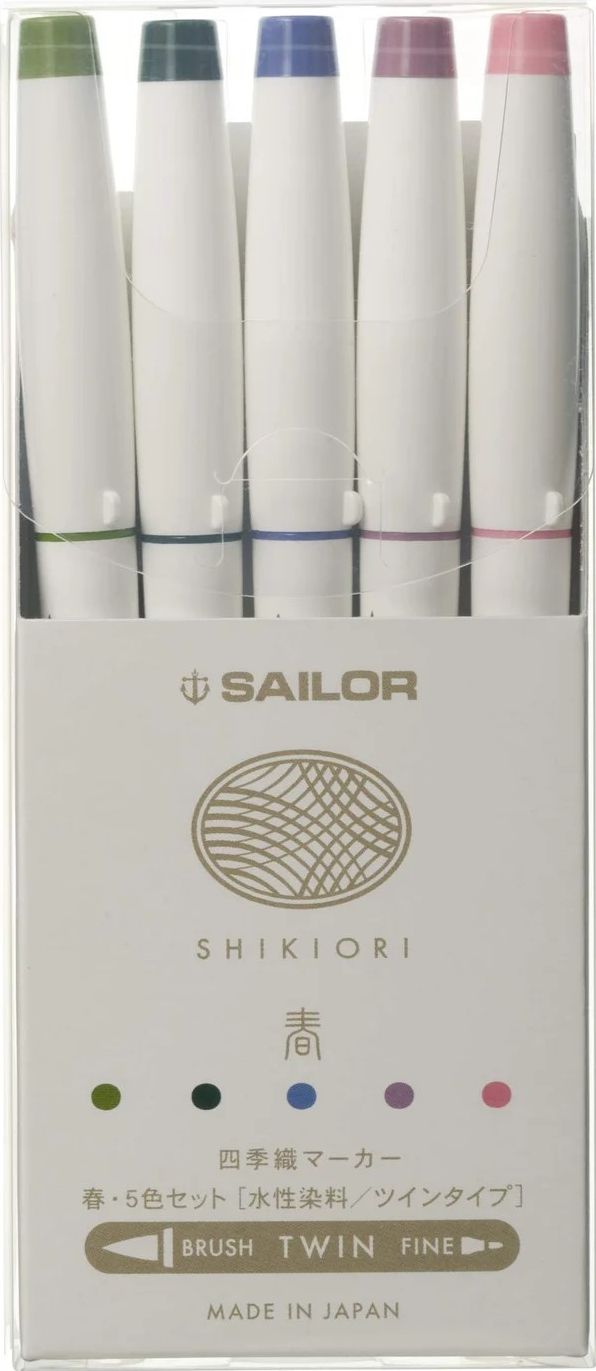 Sailor Shikiori Marker 5-marker set - Spring