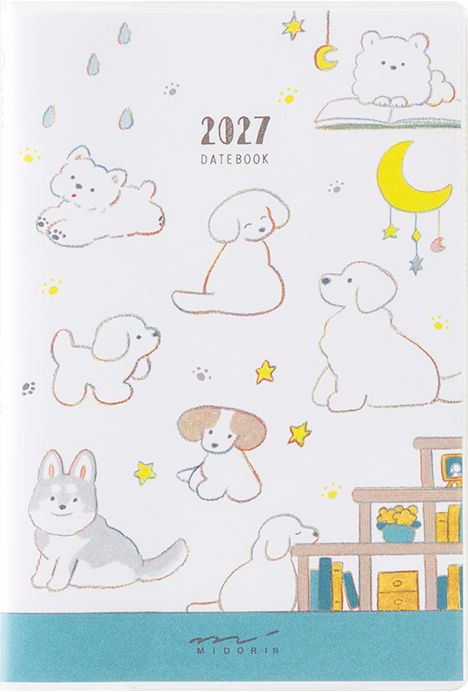 2027 Midori Pocket Diary Mini Dog