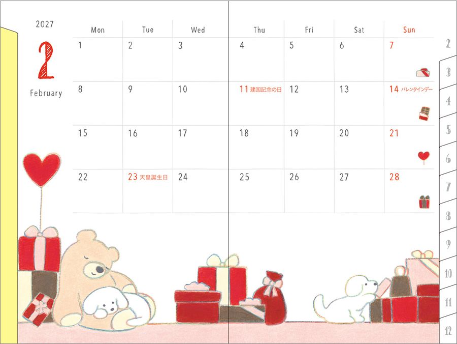 2027 Midori Pocket Diary Mini Dog